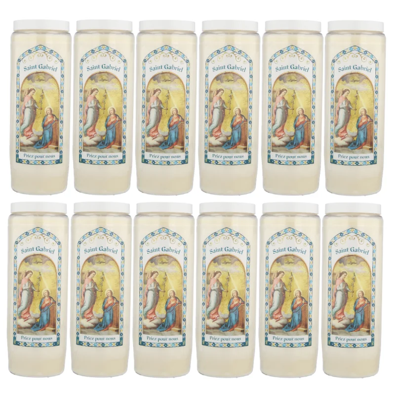 12 Bougies neuvaine Ange Gabriel