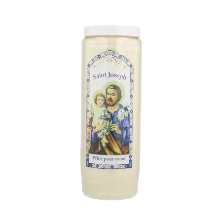 Set di 12 candele della Novena di San Giuseppe 17,5cm
