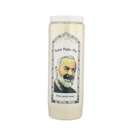 Set of 12 Padre Pio Novena Candles 17,5cm