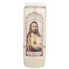 Candela di Novena Sacro Cuore di Gesù 17,5 cm