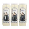 Lot de 3 Bougies de Sainte Rita Neuvaine 17,5 cm