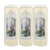 Set of 3 Novena candles Apparition of Lourdes - 17,5 cm