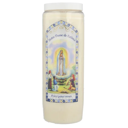 Set of 20 Novena Candles Our Lady of Fatima 17,5cm