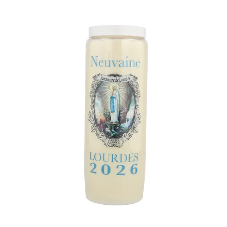 Set di 20 Candele di Novena di Lourdes 2026 17,5cm