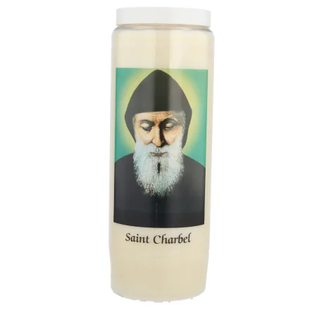 Set di 20 candele di novena di San Charbel