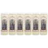 Set of 6 Novena Candles Holy Family - 17,5 cm
