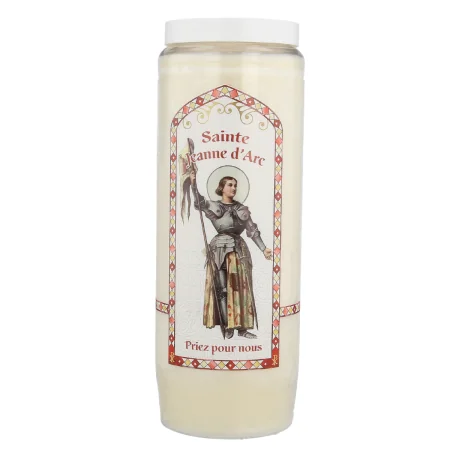 Set di 20 candele per novena di Santa Giovanna d'Arco con preghiere