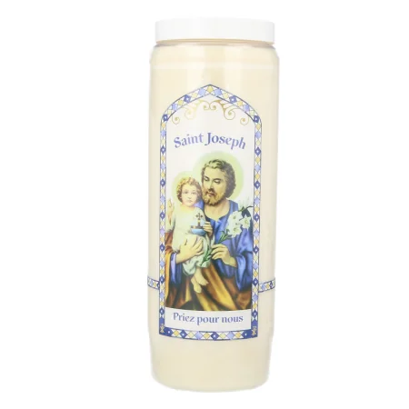 Set di 12 candele della Novena di San Giuseppe - con preghiere