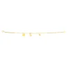 Rosary bracelet with medallion of the Virgin in gold-plated steel