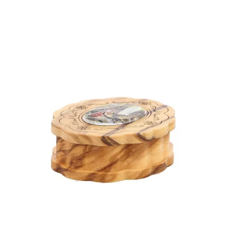 Magnetic Rosary Box of the Apparition in olive wood