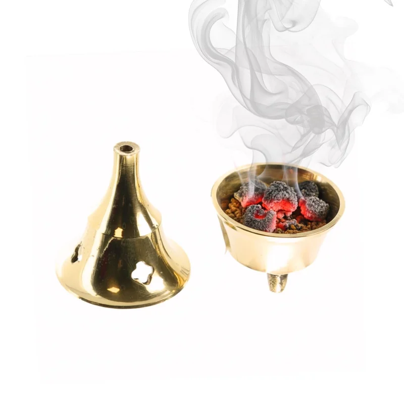 Incense burner 6x3,2cm in brass