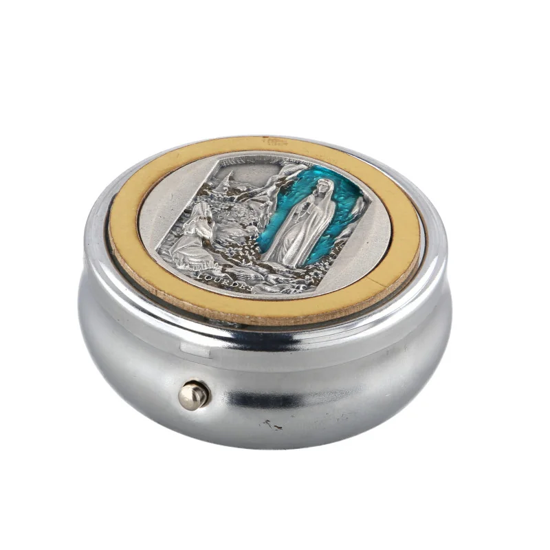 Holyart Custode à Hostie diam. 8 cm en Laiton doré Brillant 24K