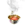 Bruciatore di incenso in ottone con griglia 7,5x8 cm