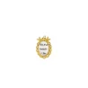 Gold pendant of the Sacred Heart of Jesus with quote