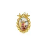 Gold pendant of Saint Michael with quote