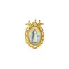 Gold pendant of the Miraculous Virgin with quote
