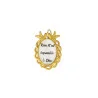 Gold-plated Merciful Jesus pendant with quote
