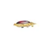 Gold-plated Merciful Jesus pendant with quote