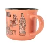 Pink Lourdes ceramic mug