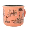 Pink Lourdes ceramic mug