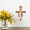 Croix de Saint Damien de 8cm en bois