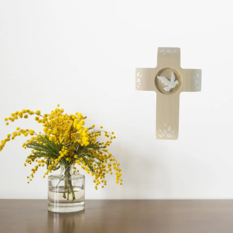 Modern Cross of the Holy Spirit in wood