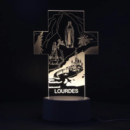 Lampe à LED de l'Apparition de Lourdes
