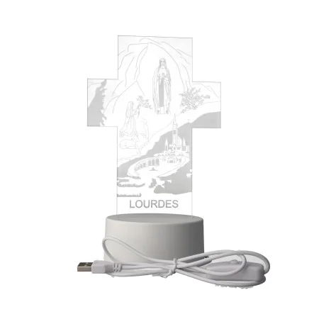 Lampe à LED de l'Apparition de Lourdes