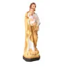 Saint Joseph with Child Coloured resin statue 40cm