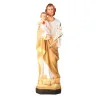 Saint Joseph with Child Coloured resin statue 40cm