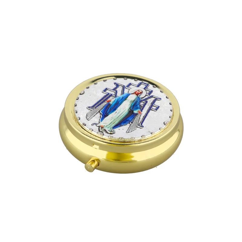 Golden Pyx decorated with Our Lady of Grace 4,5 cm