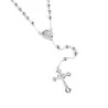 Lourdes Silver rosary, 5mm beads