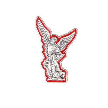 Magnet of Saint Michael with colourful outline