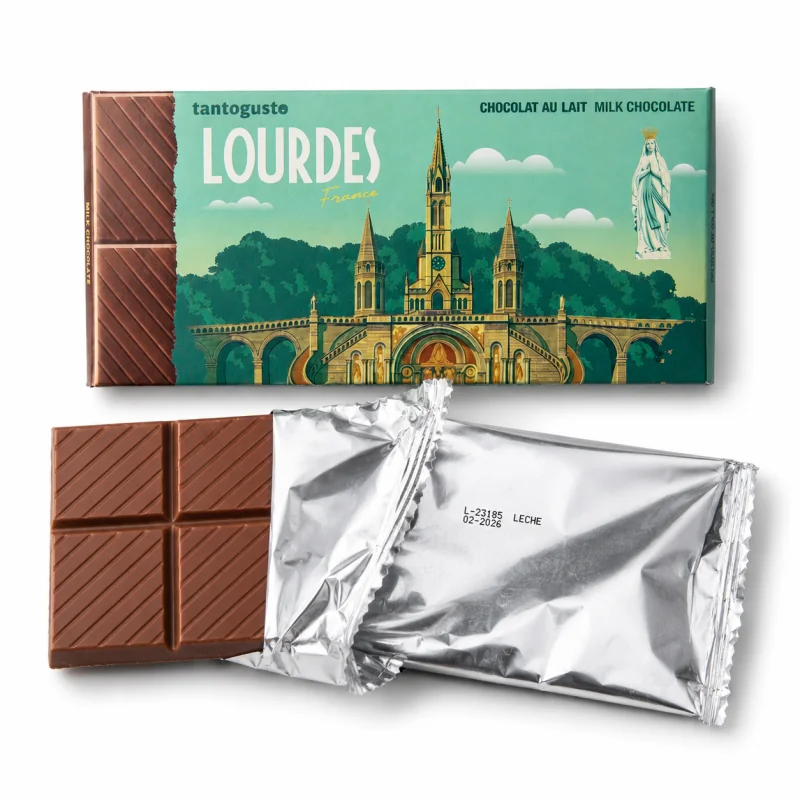 Tavoletta di cioccolato al latte di Lourdes – 100 g