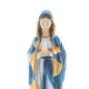 Our Lady of Lourdes Resin statue with blue and gold veil 40cm