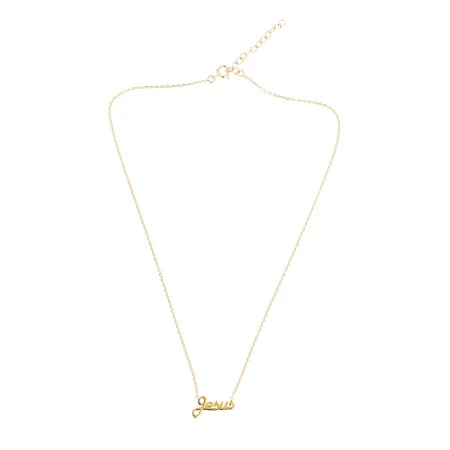 Collana con Gesù placcata in oro