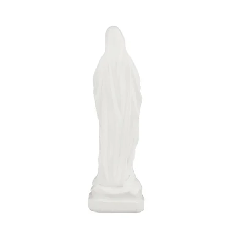 Statue Notre Dame de Lourdes en résine effet céramique 15cm