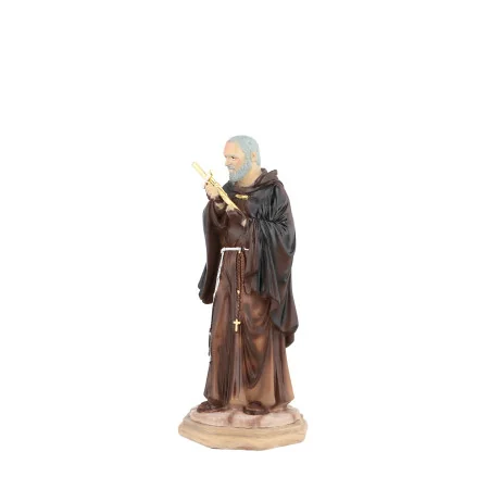 Statua di Padre Pio a colori, 15 cm