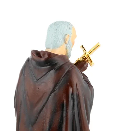 Statua di Padre Pio a colori, 15 cm
