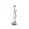 Statue de la Vierge couronnée de Lourdes blanche 22cm