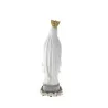 Statue de la Vierge couronnée de Lourdes blanche 22cm
