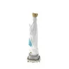 Statue de la Vierge couronnée de Lourdes blanche 22cm
