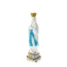 Statue de la Vierge couronnée de Lourdes blanche 22cm