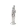 Statue de Notre Dame de Lourdes blanche imitation marbre 25cm