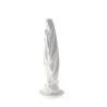Statue de Notre Dame de Lourdes blanche imitation marbre 25cm