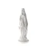 Statue de Notre Dame de Lourdes blanche imitation marbre 25cm