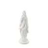 Statue de Notre Dame de Lourdes blanche imitation marbre 25cm
