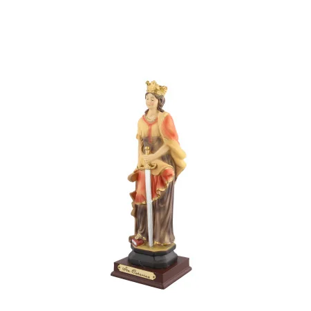 Statua di Santa Caterina da 20 cm in resina
