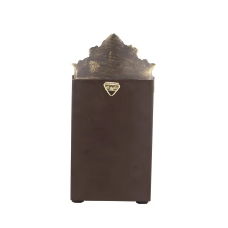 Niche murale religieuse en bois avec portes et anges 21cm
