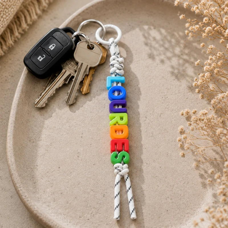 Porte-clés souvenir Lourdes multicolore 24 cm